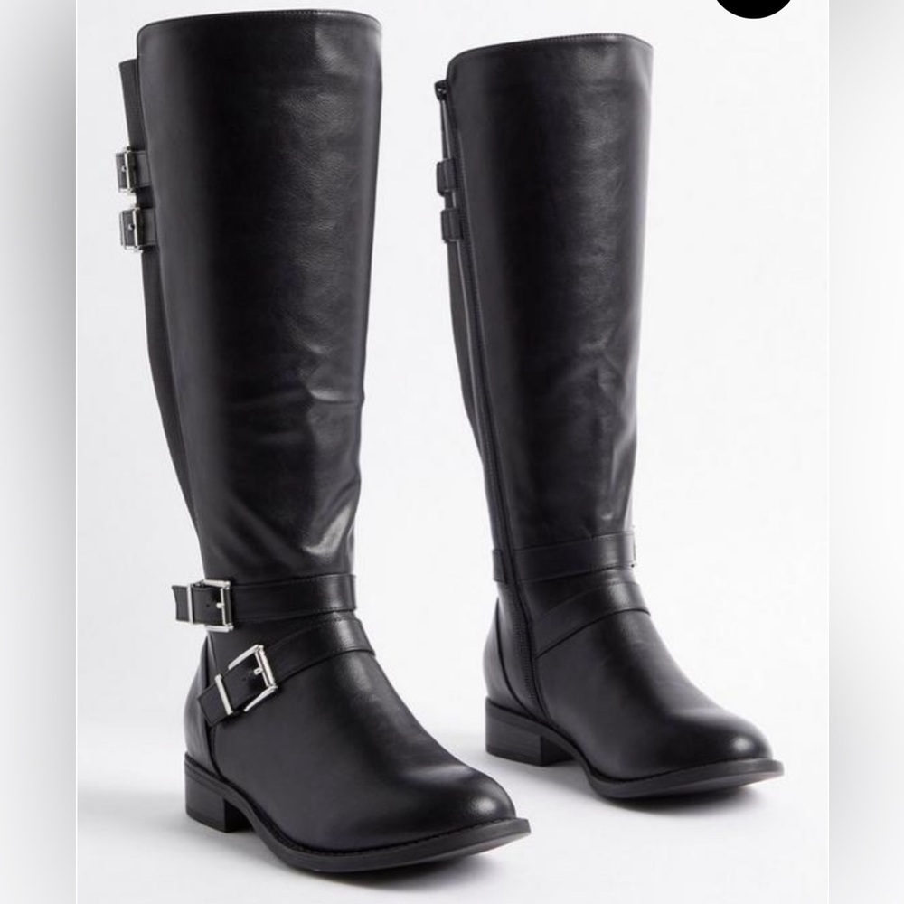Torrid NWT tall Buckle Knee Boot (WW) Extra wide calf size 8